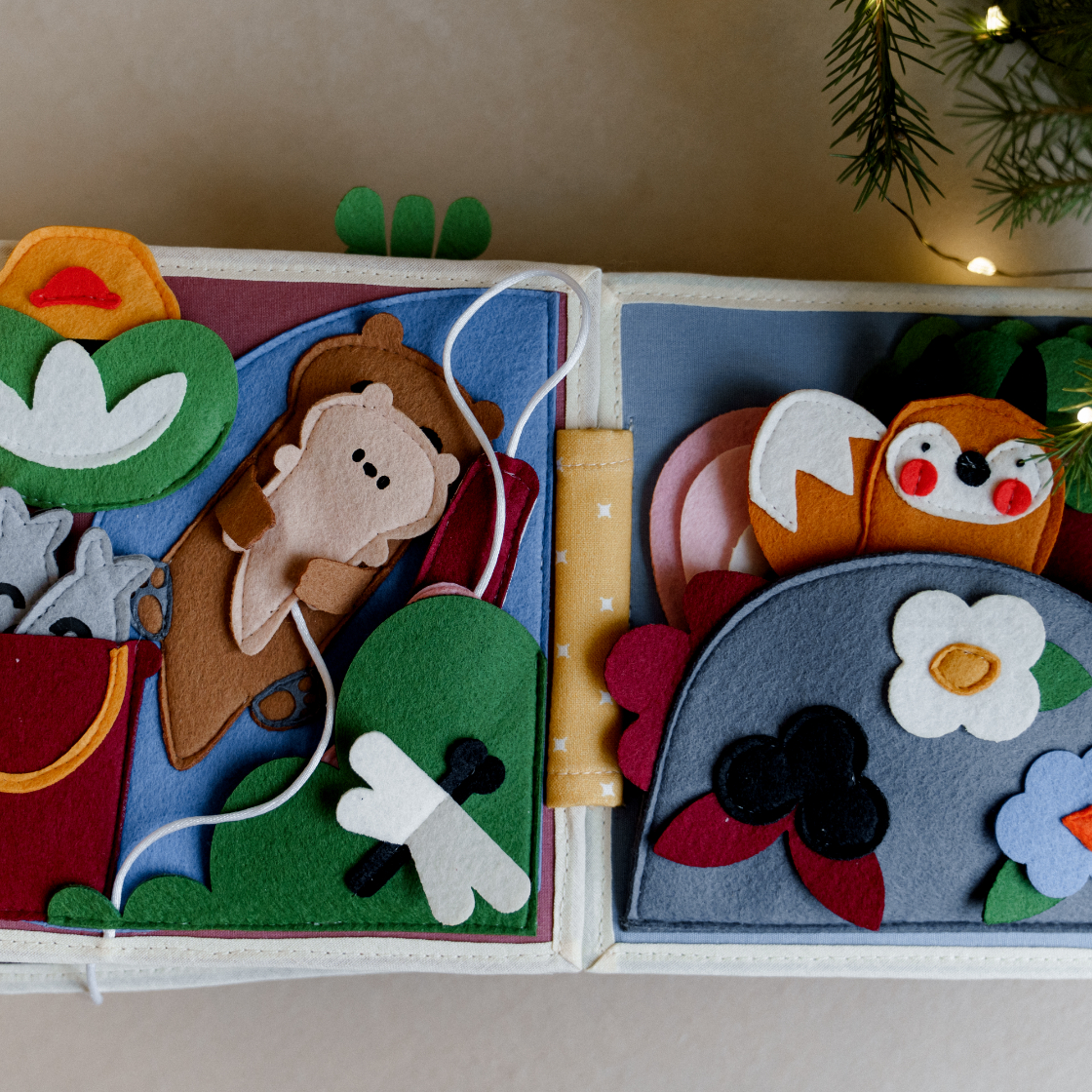 felt book baby, baby toy for mass, gift for kids christmas